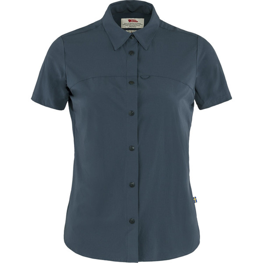 Fjällräven High Coast Lite Shirt Ss W - Navy - Naiset - L - Partioaitta
