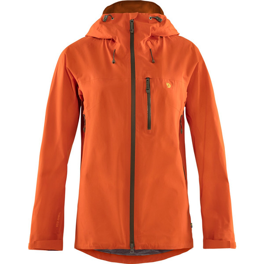 Fjällräven Bergtagen Lite Eco-shell Jkt W - Hokkaido Orange - Naiset - L - Partioaitta