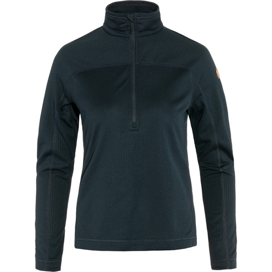 Fjällräven Abisko Lite Fleece Half Zip W - Dark Navy - Naiset - L - Partioaitta