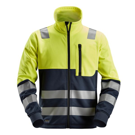 Snickers 8035 AllroundWork Fleecetakki keltainen/laivastonsininen XS