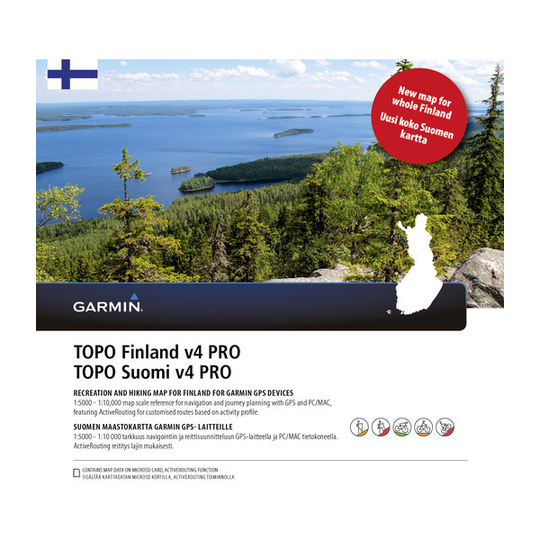 Garmin Topo Finland V4 Pro - Nocolor - OneSize - Partioaitta