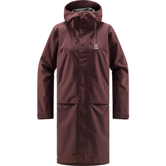 Haglöfs Aria Proof Parka Women - Burgundy Brown - Naiset - XS - Partioaitta