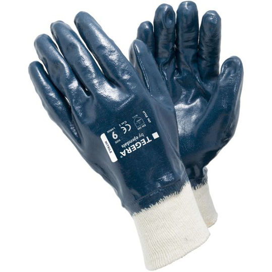 Tegera 747 Käsineet Interlock, Puuvilla/Nitrili Koko 7
