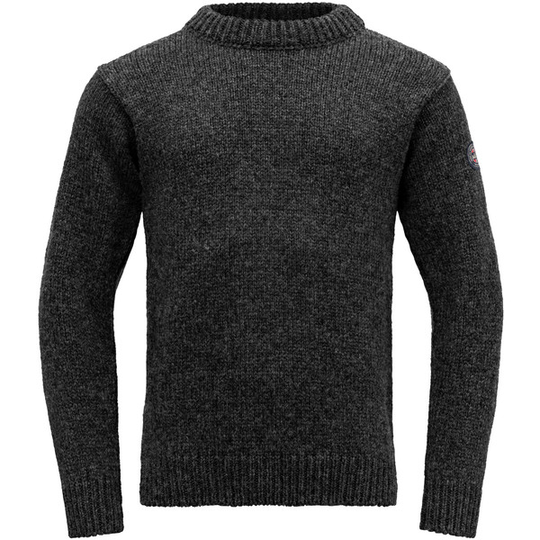 Devold Nansen Wool Sweater - Anthracite - Unisex - L - Partioaitta