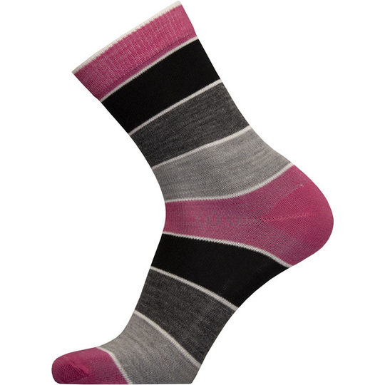 Sukkamestarit Merinovillasukat - Ohut Leveä Multi Harmaa-fuksia - Unisex - 35-38 - Partioaitta
