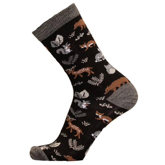 Sukkamestarit Merinovillasukat - Metsä Musta - Unisex - 35-38 - Partioaitta