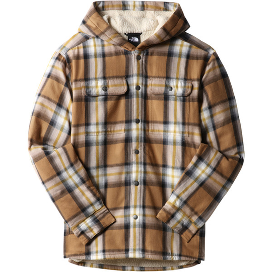 The North Face M Hooded Campshire Shirt - Utility Brown Medium Bold Shad - Miehet - M - Partioaitta
