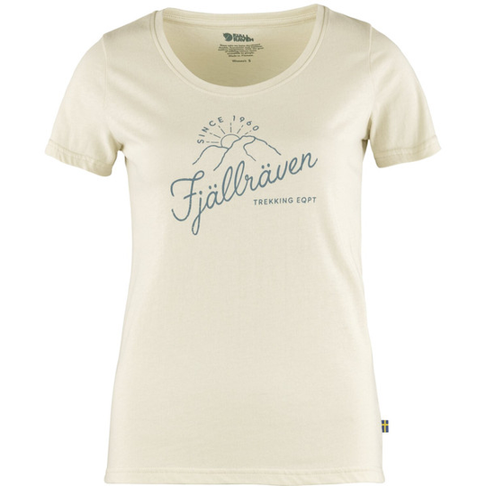 Fjällräven Sunrise T-shirt W - Chalk White - Naiset - L - Partioaitta
