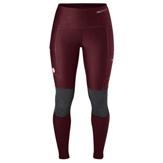 Fjällräven Abisko Trekking Tights W - Dark Garnet - Naiset - L - Partioaitta