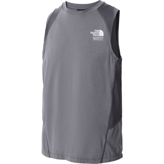 The North Face M Ao Glacier Graphic Tank - Vanadis Grey Light Heather - Miehet - S - Partioaitta