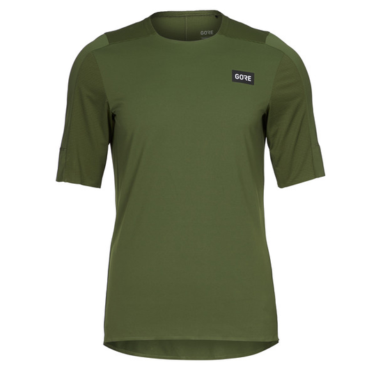 Gore Wear Trailkpr Tech Jersey Mens - Utility Green - Miehet - S - Partioaitta