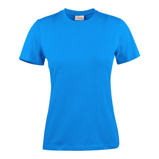 Printer Heavy T-shirt Lady T-paita Merensininen XS