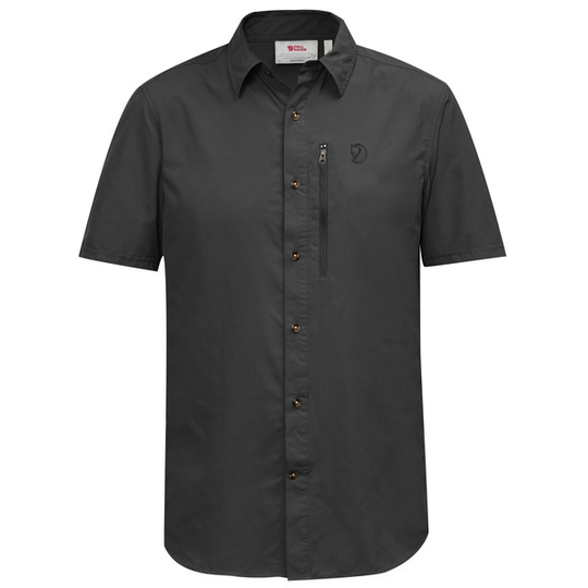 Fjällräven Abisko Hike Shirt Ss M - Dark Grey - Miehet - M - Partioaitta