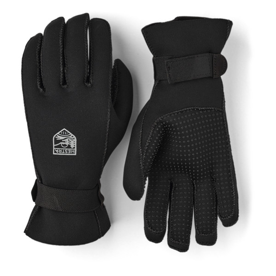 Hestra Neoprene Glove 5-finger - Black - Unisex - 7 - Partioaitta