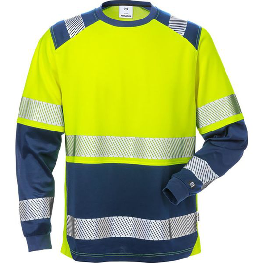 Fristads 7457 THV Neulepaita huomiokeltainen/laivastonsininen 2XL