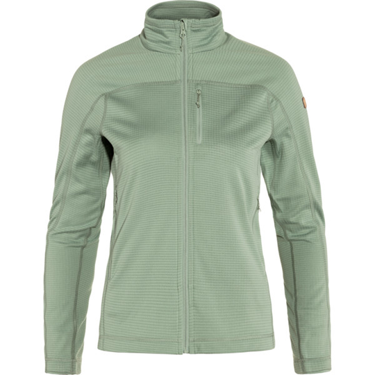 Fjällräven Abisko Lite Fleece Jacket W - Misty Green - Naiset - M - Partioaitta