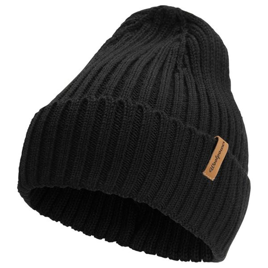 Woolpower Beanie Rib Pipo musta, yksi koko