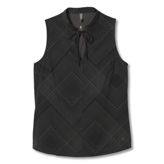 Royal Robbins Spotless Traveler Tank - Black Geo Dot Pt - Naiset - L - Partioaitta
