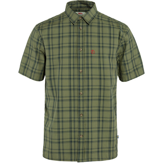Fjällräven Övik Lite Shirt Ss M - Green-dark Navy - Miehet - M - Partioaitta