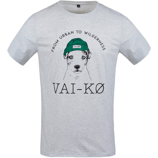 VAI-KO Boss Dog T-shirt - Grey Melange - Unisex - S - Partioaitta