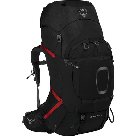 Osprey Aether Plus 70 - Black - Miehet - S/M - Partioaitta