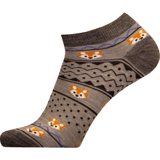 Sukkamestarit Merinovillasukat Sneaker - Ketturaita Harmaa - Unisex - 35-38 - Partioaitta