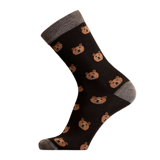 Sukkamestarit Merinovillasukat - Karhu Musta - Unisex - 35-38 - Partioaitta