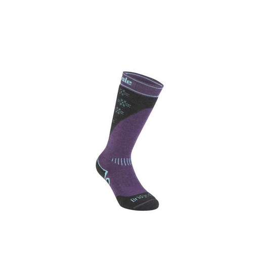 Bridgedale Ski Midweight naisten laskettelusukka purple koko 38-40