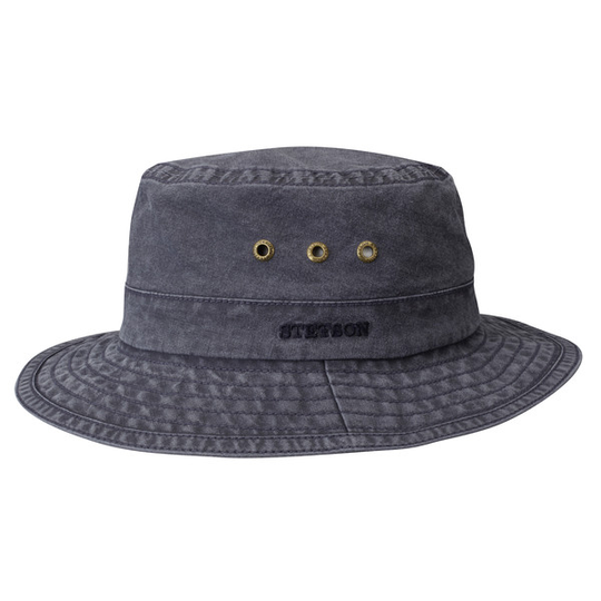 Stetson Bucket Delave Organic Cotton - Blue - Unisex - M - Partioaitta