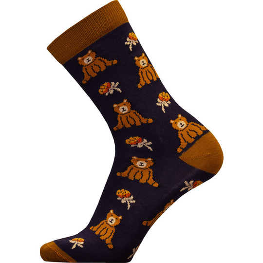 Sukkamestarit Merinovillasukat - Karhu Ja Hilla T.sininen - Unisex - 35-38 - Partioaitta