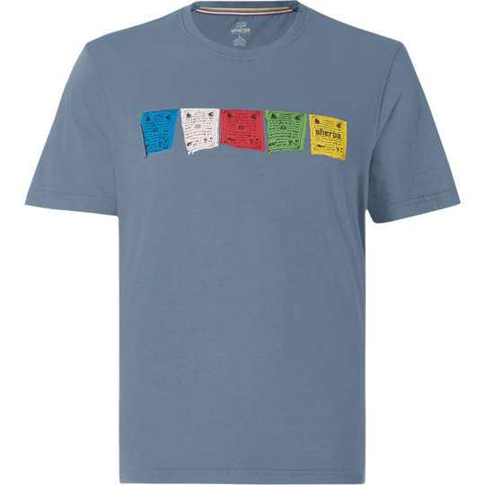 Sherpa Tarcho Tee - Haze - Miehet - M - Partioaitta