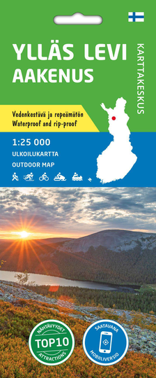 Karttakeskus Ylläs Levi Aakenus 1:25000