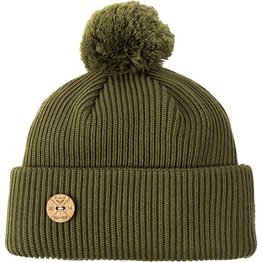 VAI-KO Timberjack Pom Beanie - Moss Green - Unisex - OneSize - Partioaitta
