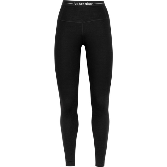 Icebreaker W 260 Tech High Rise Leggings - Black - Naiset - S - Partioaitta