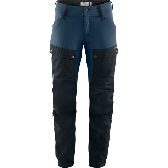 Fjällräven Keb Trousers W Short - Dark Navy-uncle Blue - Naiset - 34 - Partioaitta