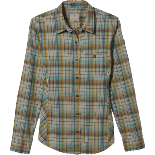 Royal Robbins Dream Trekker Flannel L/s - Soapstone - Naiset - L - Partioaitta