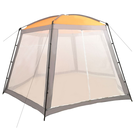 vidaXL Uima-altaan teltta kangas 500x433x250 cm harmaa