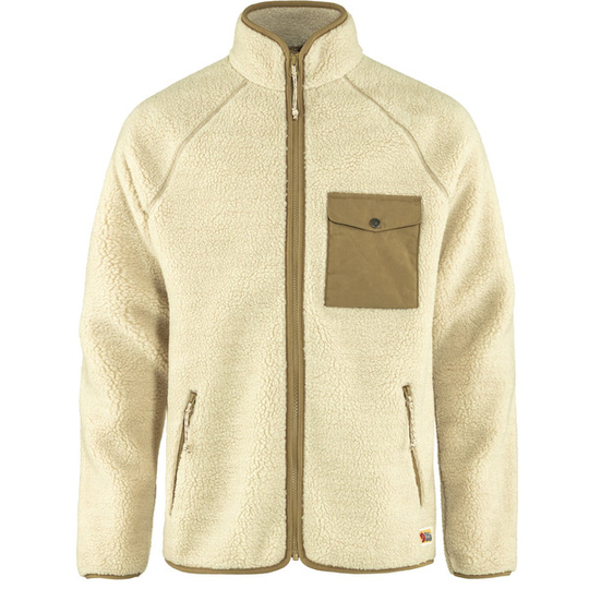 Fjällräven Vardag Pile Fleece M - Chalk White - Miehet - L - Partioaitta