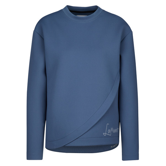LaMunt Clelia Logo Thermal Sweatshirt - Antic Blue - Naiset - 40 - Partioaitta